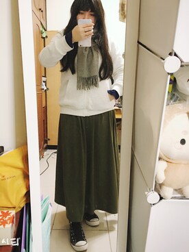 「OBdesign（オレンジベアー）のアイテム（ジャケット/アウター）」を使った、朵さん（レディース・166cm）の冬コーディネート
