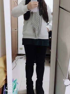 「OBdesign（オレンジベアー）のアイテム（ジャケット/アウター）」を使った、朵さん（レディース・166cm）の冬コーディネート