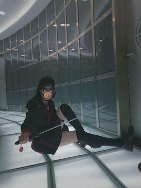 「--（--）のアイテム（スカート）」を使った、绿绿无所畏惧さん（レディース・165cm）の春コーディネート