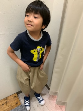 「L.COPECK（エルコペック）のアイテム」を使った、nonkotaさん（キッズ・120cm）の夏コーディネート