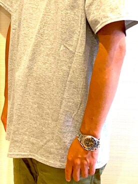 腕時計を使った シルバー のメンズ人気ファッションコーディネート ユーザー ショップスタッフ Wear