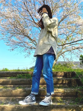 🐥さん（レディース・163cm）の春コーディネート