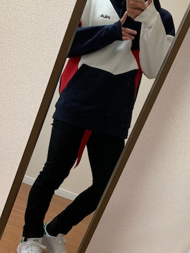 「FILA（フィラ）のアイテム（パーカー）」を使った、だいぢさん（メンズ・165cm）の春コーディネート