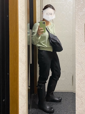 「THE NORTH FACE（ザノースフェイス）のGLAM HIP BAG（ボディバッグ/ウエストポーチ）」を使った、がじゅめさん（レディース・151cm）の春コーディネート