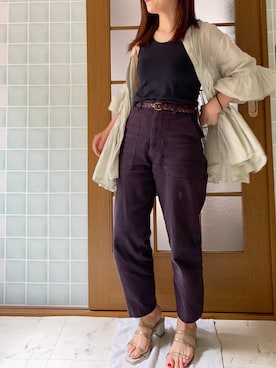 「Libra Cue（リブラ キュー）の【Libra】ティアードブラウス（シャツ/ブラウス）」を使った、がじゅめさん（レディース・151cm）の春コーディネート