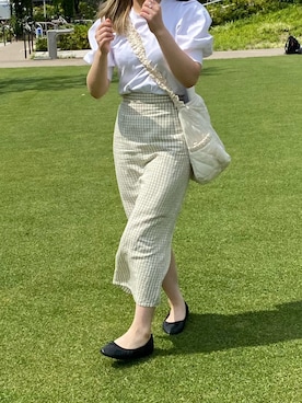 「H&M（エイチ・アンド・エム）のアイテム（バレエシューズ）」を使った、juuurrriii77さん（レディース・152cm）の夏コーディネート