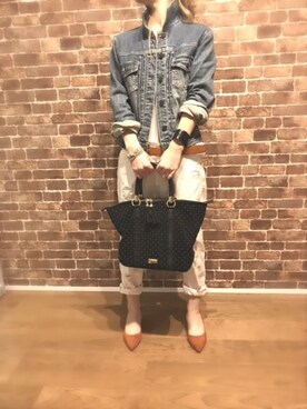 「CRYSTAL BALL（クリスタルボール）のアイテム」を使った、haruhinaさん（レディース・154cm）の春コーディネート