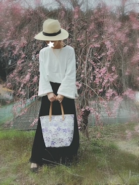 「CRYSTAL BALL（クリスタルボール）のアイテム」を使った、haruhinaさん（レディース・154cm）の春コーディネート