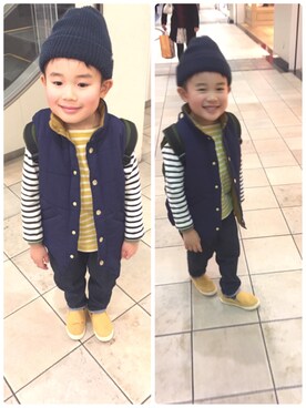ゆうせい☆そうすけさん（キッズ・110cm）の冬コーディネート