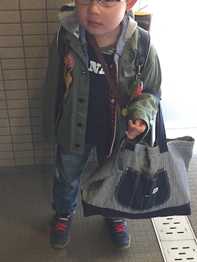 ゆうせい☆そうすけさん（キッズ・110cm）の春コーディネート