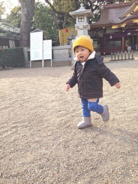 はるたんさん（キッズ・80cm）の冬コーディネート