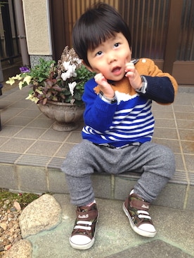 はるたんさん（キッズ・80cm）の冬コーディネート