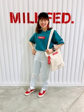 よねちゃんさん（レディース・148cm）の春コーディネート