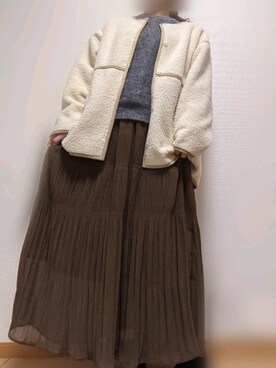 「Pierrot（ピエロ）のアイテム（その他アウター）」を使った、*sakura*さん（レディース・160cm）の冬コーディネート