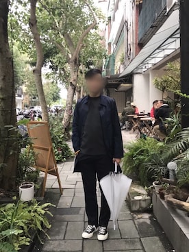 「sandro（サンドロ）のアイテム」を使った、Williamさん（メンズ・179cm）の冬コーディネート