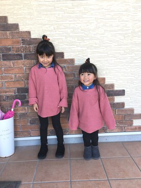 fu_ameさん（キッズ・110cm）の冬コーディネート