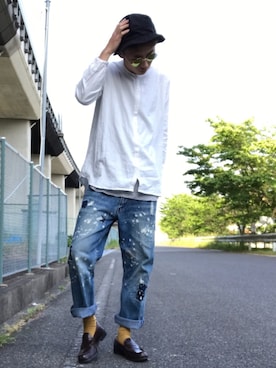 「Samansa Mos2（サマンサ モスモス）のアイテム」を使った、かっちゃん。さん（メンズ・167cm）の春コーディネート