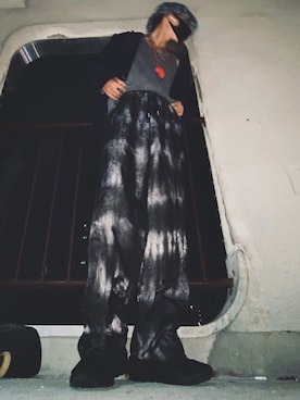 「f4f」｜狐猫（こねこ）さん（メンズ・165cm）の秋コーディネート