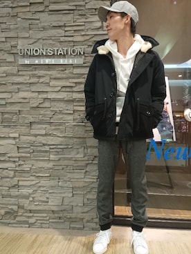 「ユニオンステーション」｜YAMASYUさん（メンズ・172cm）の冬コーディネート