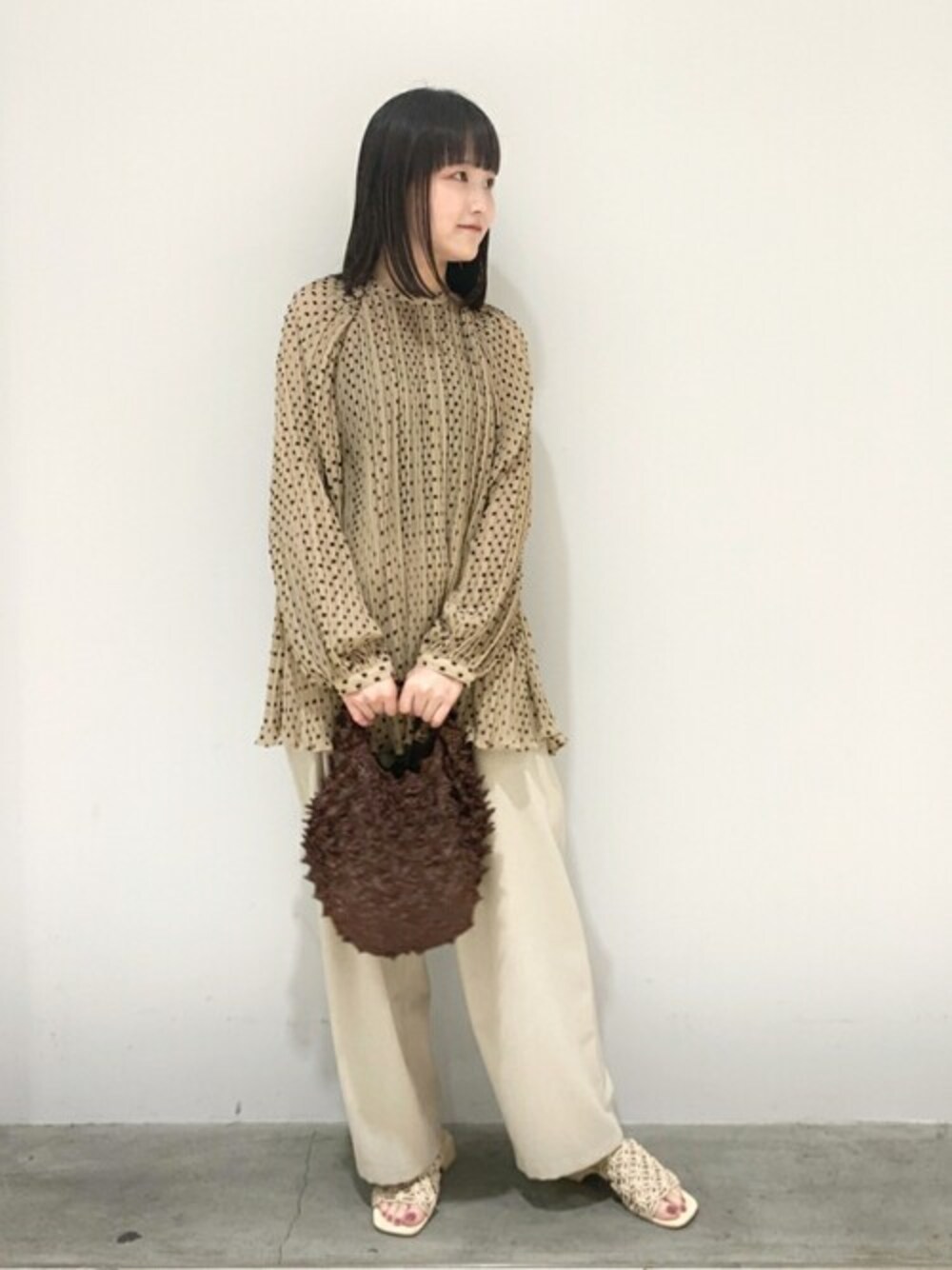 DOT JACQUARD SMOCK TOPS ブラウス JOURNAL STANDARD（ジャーナルスタンダード）の「【CLANE/クラネ
