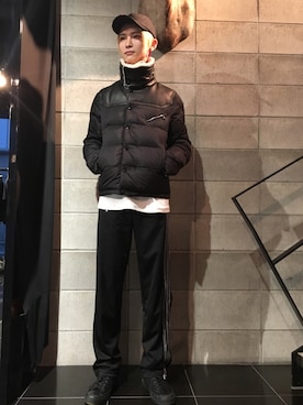 「DANKE SCHON（ダンケシェーン）のアイテム（帽子）」を使った、𝐊𝐚𝐢𝐭𝐨さん（メンズ・180cm）の秋コーディネート