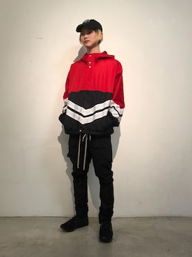 「DANKE SCHON（ダンケシェーン）のアイテム（マウンテンパーカー）」を使った、𝐊𝐚𝐢𝐭𝐨さん（メンズ・180cm）の冬コーディネート