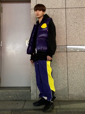 「Danke schon」｜「アイテム（ダウンベスト）」を使った、𝐊𝐚𝐢𝐭𝐨さん（メンズ・180cm）の秋コーディネート
