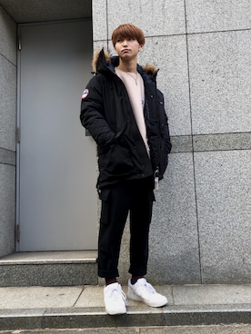 「L.H.P（エルエイチピー）のアイテム（ダウンジャケット/コート）」を使った、𝐊𝐚𝐢𝐭𝐨さん（メンズ・180cm）の冬コーディネート