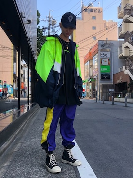 「Danke schon」｜「アイテム（ナイロンジャケット）」を使った、𝐊𝐚𝐢𝐭𝐨さん（メンズ・180cm）の冬コーディネート
