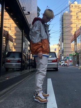 「soe（ソーイ）のアイテム（スウェット）」を使った、𝐊𝐚𝐢𝐭𝐨さん（メンズ・180cm）の春コーディネート