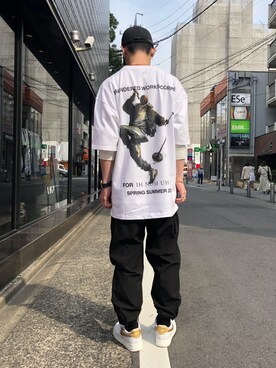 「L.H.P Private Brand（エルエイチピープライベートブランド）のアイテム（パンツ）」を使った、𝐊𝐚𝐢𝐭𝐨さん（メンズ・180cm）の春コーディネート
