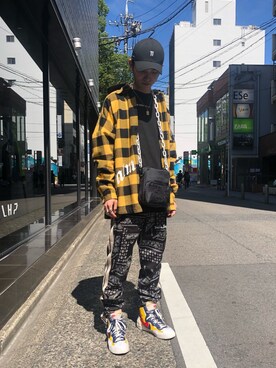 「DANKE SCHON（ダンケシェーン）のアイテム（バッグ）」を使った、𝐊𝐚𝐢𝐭𝐨さん（メンズ・180cm）の夏コーディネート