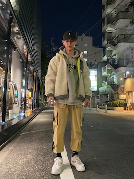 「thisisneverthat（ディスイズネバーザット）のアイテム（ジャケット/アウター）」を使った、𝐊𝐚𝐢𝐭𝐨さん（メンズ・180cm）の秋コーディネート