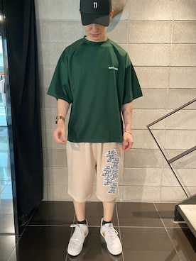 「11 by Boris Bidjan Saberi （ ボリスビジャンサベリ）の11byBorisBidjanSaberi/イレブンバイボリスビジャンサベリ/CAP 39THIRTY/キャップ/ニューエラキャップ（キャップ）」を使った、𝐊𝐚𝐢𝐭𝐨さん（メンズ・180cm）の春コーディネート