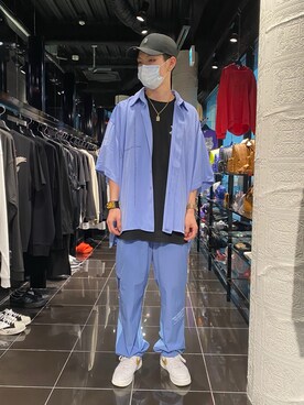 「11 by Boris Bidjan Saberi （ ボリスビジャンサベリ）の11byBorisBidjanSaberi/イレブンバイボリスビジャンサベリ/CAP 39THIRTY/キャップ/ニューエラキャップ（キャップ）」を使った、𝐊𝐚𝐢𝐭𝐨さん（メンズ・180cm）の夏コーディネート