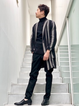 レザースリッポンを使ったメンズ人気ファッションコーディネート Wear