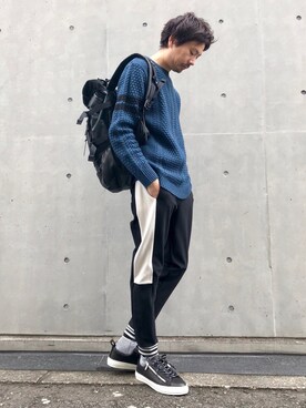 「STANCE（スタンス）のアイテム」を使った、OMIさん（メンズ・180cm）の冬コーディネート