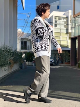 「STANCE（スタンス）のアイテム」を使った、OMIさん（メンズ・180cm）の冬コーディネート