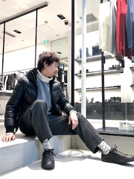 「STANCE（スタンス）のアイテム」を使った、OMIさん（メンズ・180cm）の冬コーディネート
