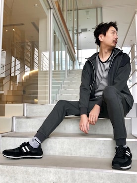 「STANCE（スタンス）のアイテム」を使った、OMIさん（メンズ・180cm）の冬コーディネート