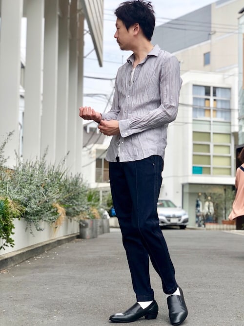 セール】パラクールデニムスリムスラックス（デニムパンツ）｜5351  