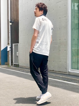 「Marshall（マーシャル）のアイテム」を使った、OMIさん（メンズ・180cm）の夏コーディネート