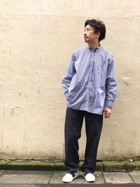 「LEMAIRE（ルメール）のアイテム」を使った、OMIさん（メンズ・180cm）の春コーディネート
