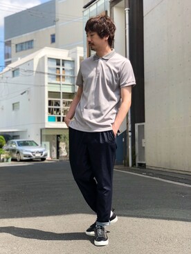 「buddy（バディ）のアイテム（スニーカー）」を使った、OMIさん（メンズ・180cm）の秋コーディネート