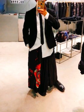 「アイテム（フォーマルスーツ/小物）」を使った、suniさん（メンズ・170cm・10代）の秋コーディネート