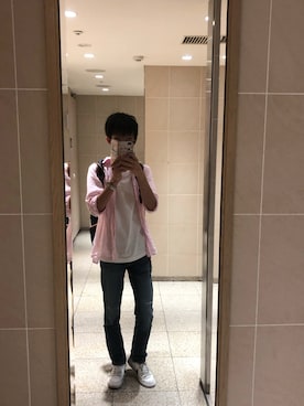 「NIKE（ナイキ）のNIKE/ナイキ グランドテラス 654495（スニーカー）」を使った、ひじりさん（メンズ・167cm）の夏コーディネート