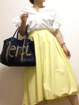 「the Jacksons（ジャクソンズ）のアイテム」を使った、ayuさん（レディース・160cm）の夏コーディネート