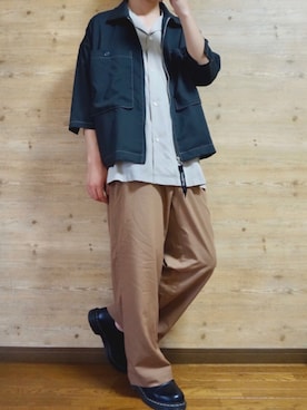 「ステッチ」｜「アイテム（その他アウター）」を使った、c-ki  さん（メンズ・172cm）の夏コーディネート