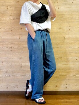「URBAN RESEARCH（アーバンリサーチ）のアイテム（サンダル）」を使った、c-ki  さん（メンズ・172cm）の夏コーディネート