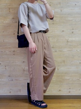 「STUDIOUS（ステュディオス）のアイテム（バッグ）」を使った、c-ki  さん（メンズ・172cm）の夏コーディネート